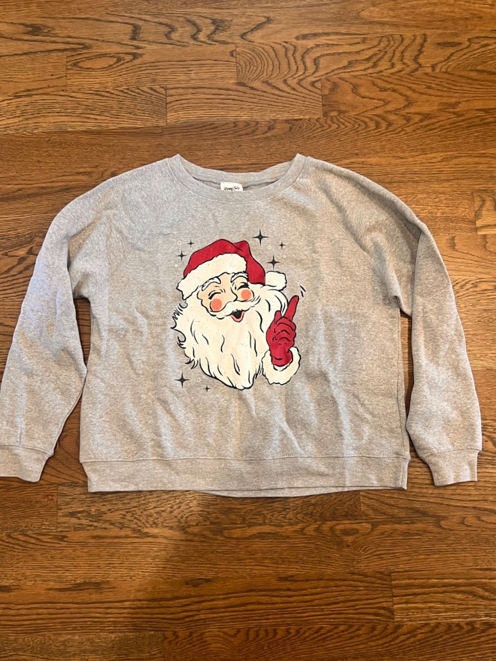 Living Fully Sz. M Classic Santa Sweatshirt & Matching Joggers Christmas